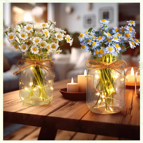 Chunful warm-glow jars illuminate tabletops for gatherings and seasonal displays.