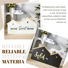 Chunful durable waterproof plastic material keeps signs sturdy.