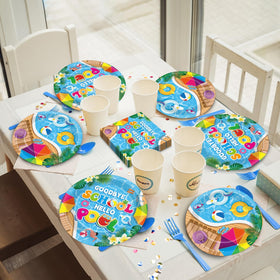 CHUNNIN Goodbye School Hello Pool packaging ensures easy setup and organization after events.