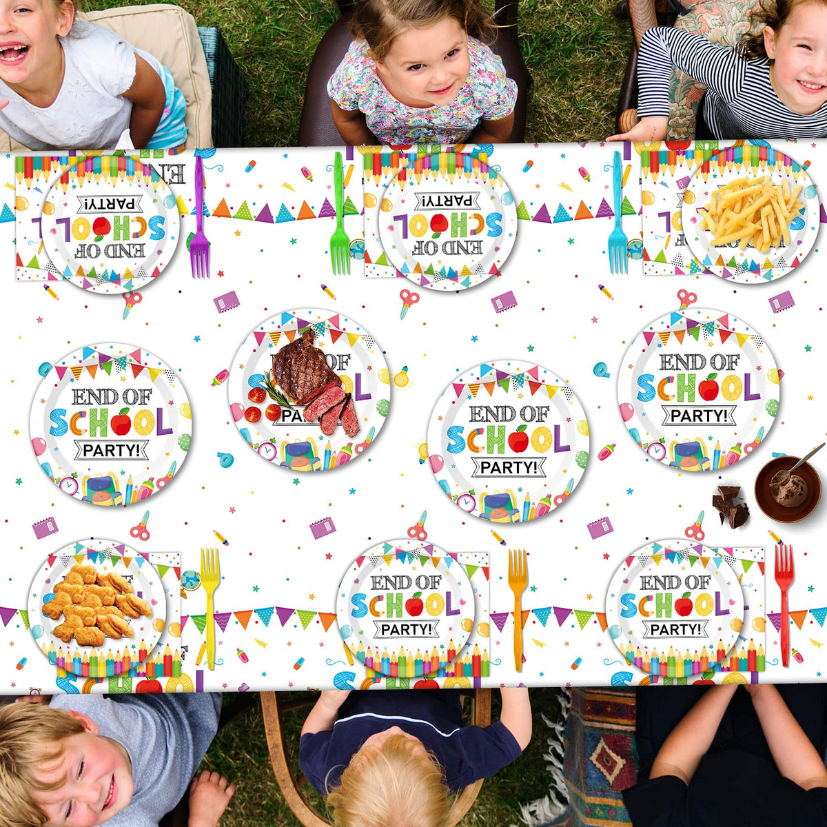 CHUNNIN graduation tablecloth 108x54 for spill-friendly surfaces.