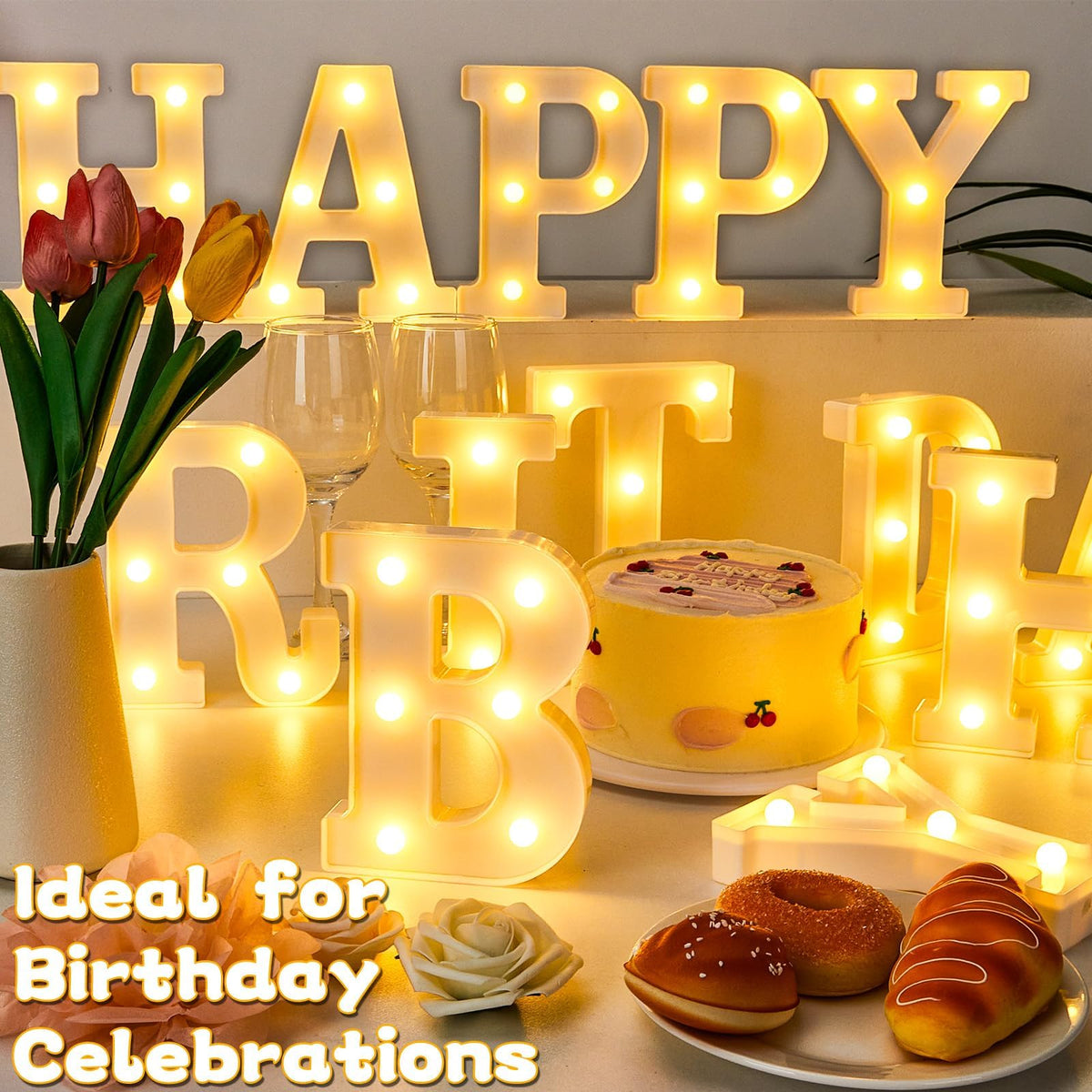 CHUNNIN birthday letters are durable and energy-efficient for repeated use.