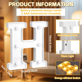 CHUNNIN LED letters create a soft mood for memorable photos.