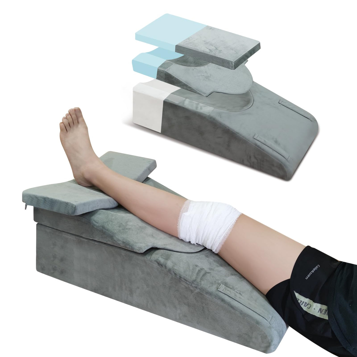 ChunxiFurnis knee extender pillow with height adjustment for steady leg elevation.