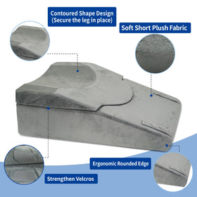 ChunxiFurnis knee recovery pillow has a removable, machine-washable cover.