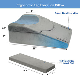ChunxiFurnis memory foam leg pillow offers soft comfort and reliable support.