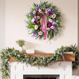CHvista artificial rose accents bring elegant farmhouse charm to any room.