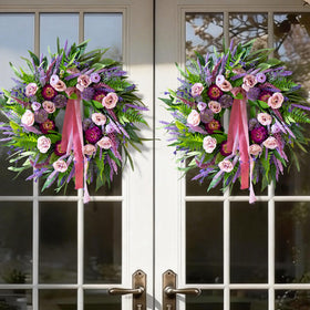 CHvista 24-inch wreath makes a stylish seasonal display and thoughtful gift.