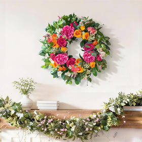 Gift-ready CHvista spring wreath for birthdays or housewarmings