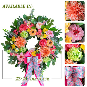CHvista grapevine base wreath 24 inch provides sturdy full shape
