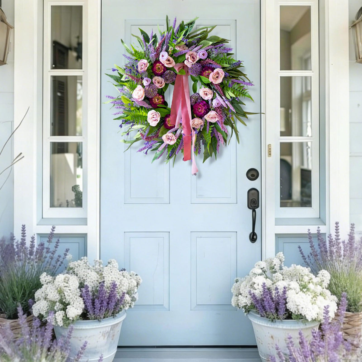 CHvista silk flowers create a full, realistic look indoors.