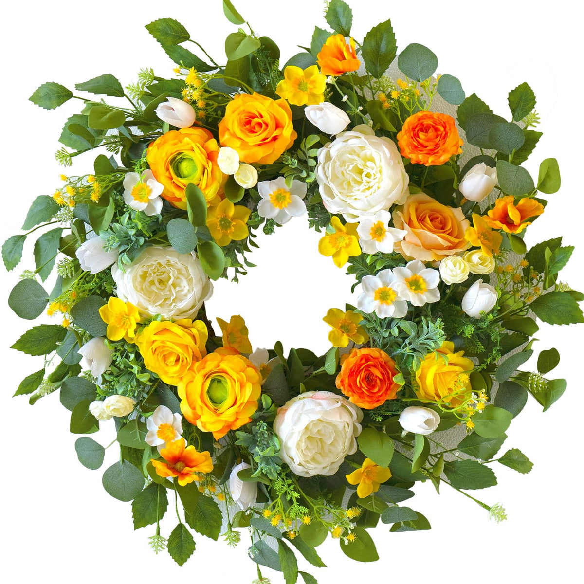 CHvista Spring Wreath ideal for front doors and walls year-round