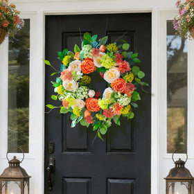 CHvista handmade floral wreath showcases artisan craftsmanship