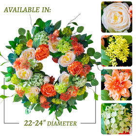 CHvista lush greenery wreath offers year-round decor without maintenance
