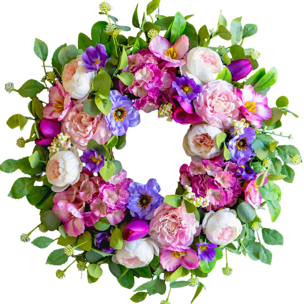 CHvista wedding backdrop wreath adding greenery to ceremony spaces