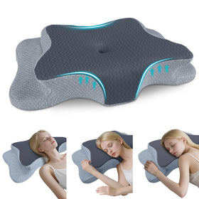 CHxxy cervical pillow with ergonomic design supports neck alignment during sleep