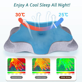 CHxxy cooling ice silk pillowcase keeps skin cool and dry overnight