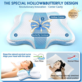 CHxxy memory foam pillow adjustable height for personalized sleep comfort.