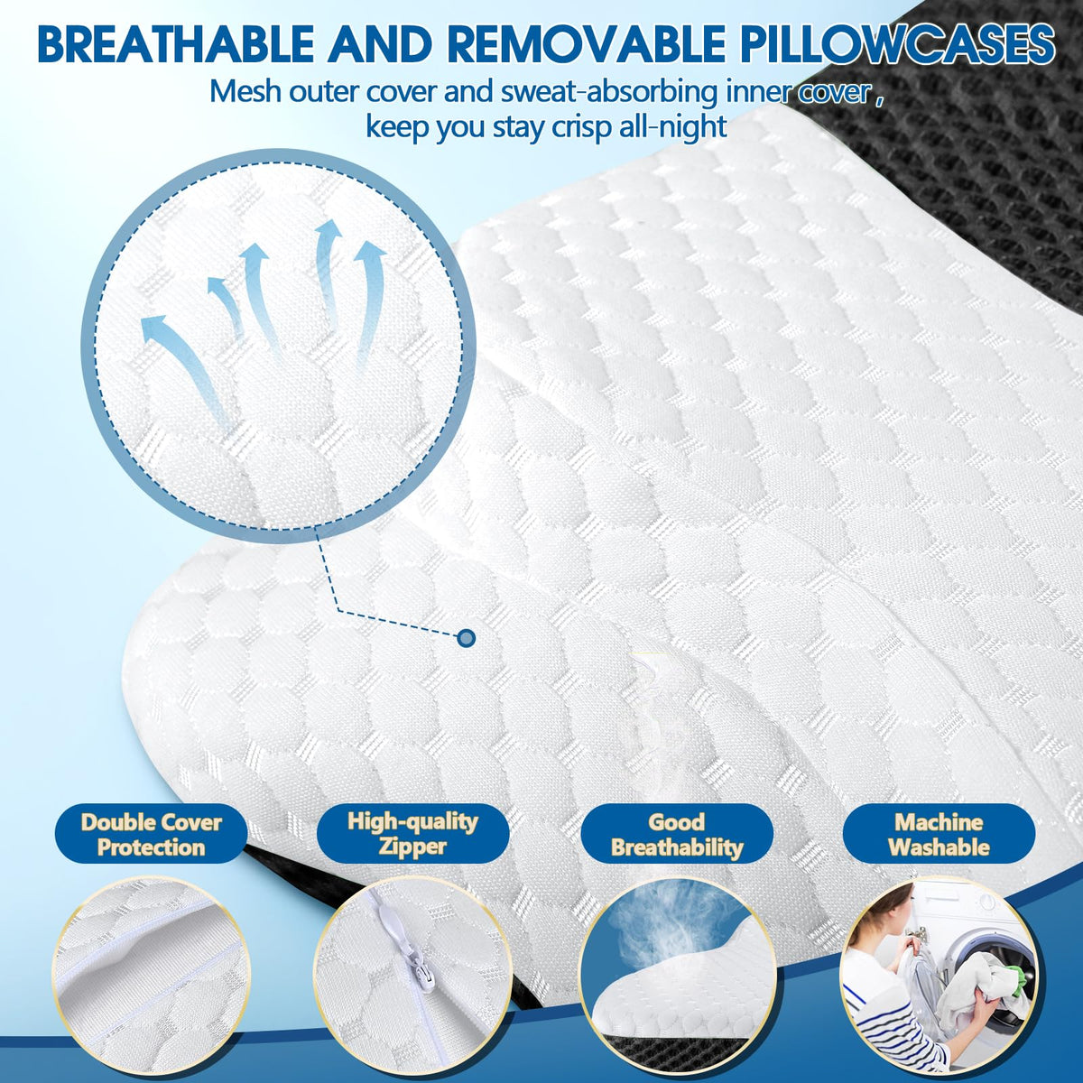 CHxxy Memory Foam Pillow CertiPUR-US and Oeko-Tex certified for safety.