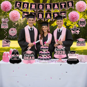 CHYAGCLT 2026 graduation decor kit creates a cohesive theme
