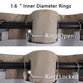 Chyhomenyc liner supports rod pocket and back tab curtains for flexible hanging