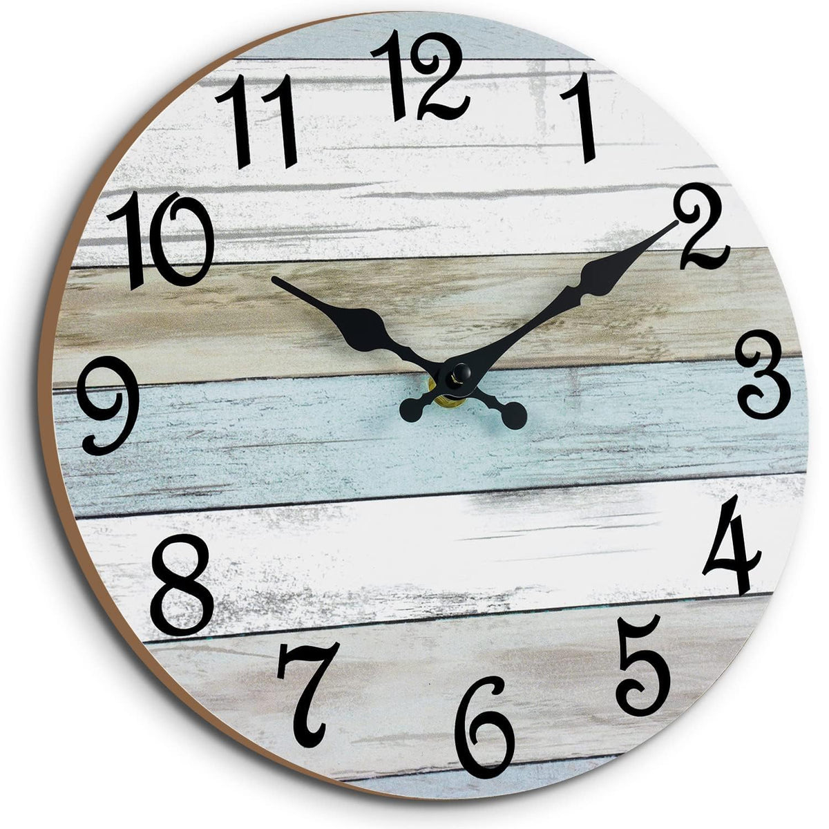 CHYLIN wall clock with 12-inch white dial for easy visibility in any room