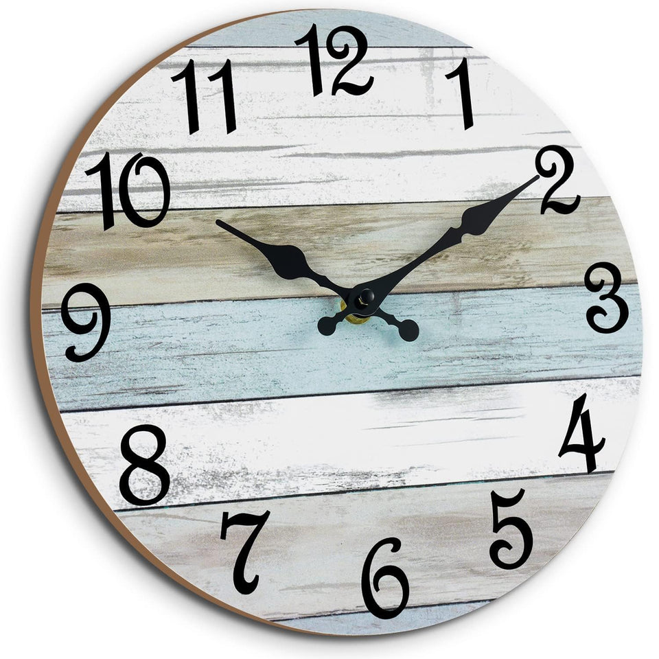 CHYLIN wall clock with 12-inch white dial for easy visibility in any room