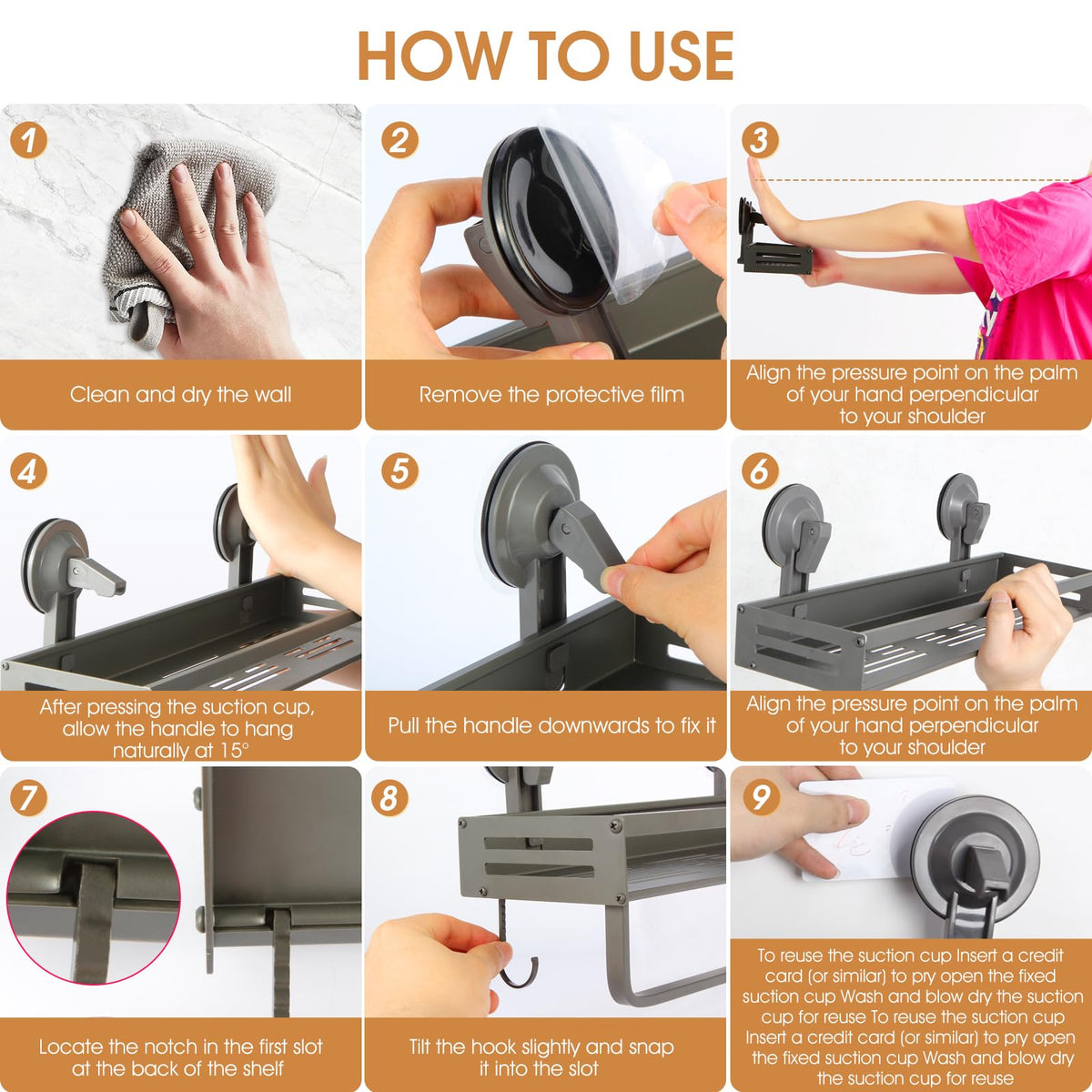CIBOTIES no-drill installation with lever lock for instant hold.