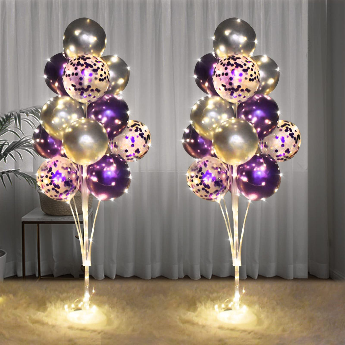 Cicicooie floor balloon stand base, sturdy centerpiece for birthdays.