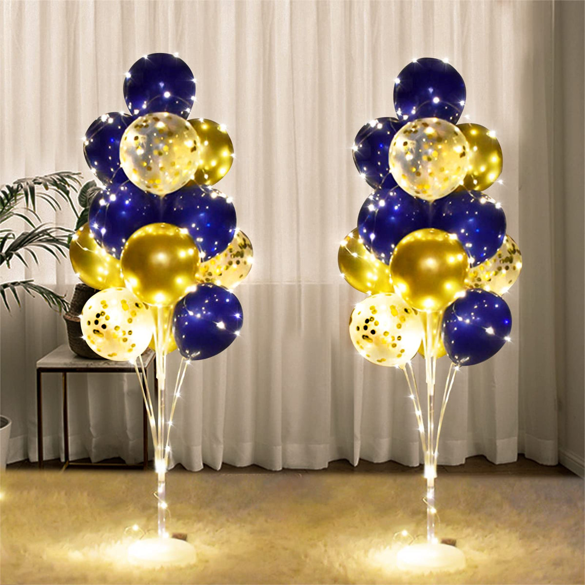 Cicicooie 2-set floor balloon stand blue base for elegant party decor.