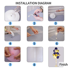 Cicicooie glue dot included for secure balloon placement.