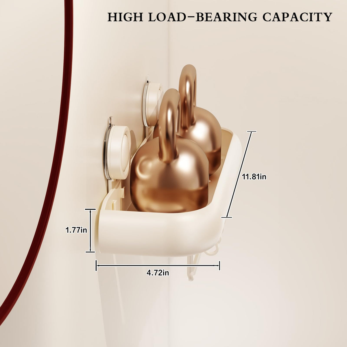 CICUFY corner shelf aluminum rustproof with drainage keeps surfaces dry.