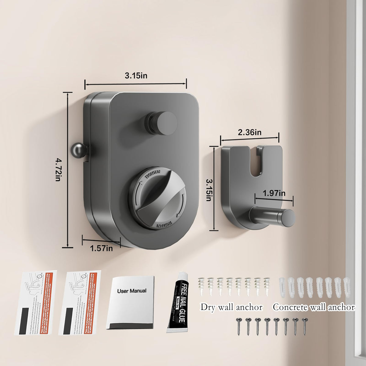 CICUFY retractable line extended to 13.7 ft for large laundry loads.