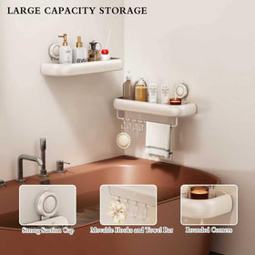 CICUFY suction caddy demonstrates 40-lb load capacity.