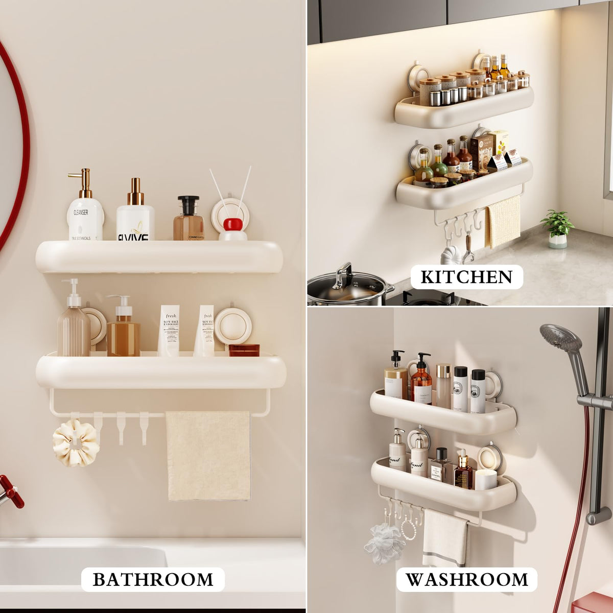 CICUFY versatile storage for bathroom or kitchen with modern design.