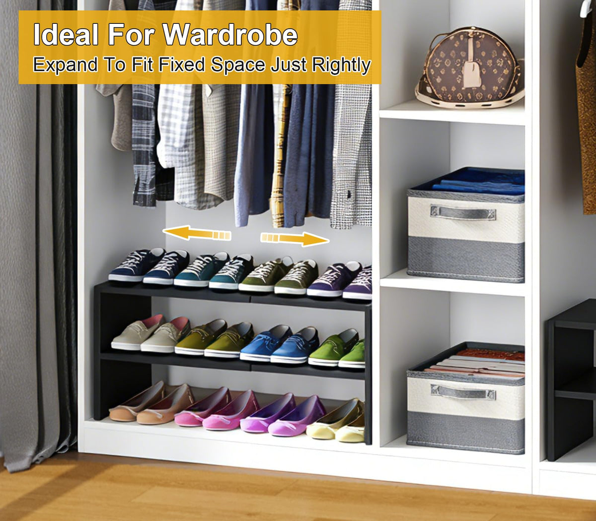Cidaziya versatile shelf suits closets, entryways, hallways and garages