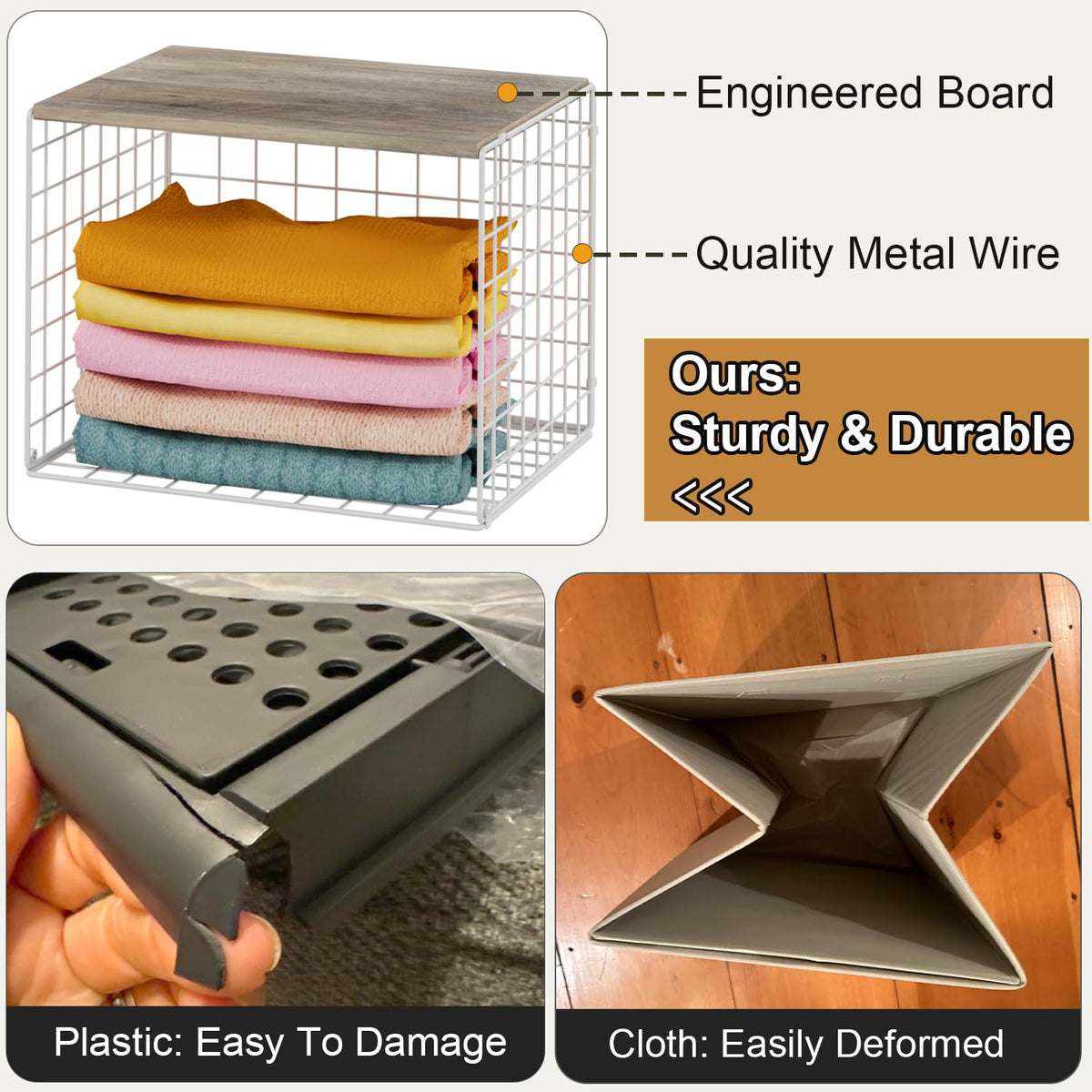 Cidaziya storage bin offers large capacity while keeping a tidy look.