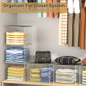 Cidaziya multi-use storage fits clothes, shoes, bags, toys, or towels.