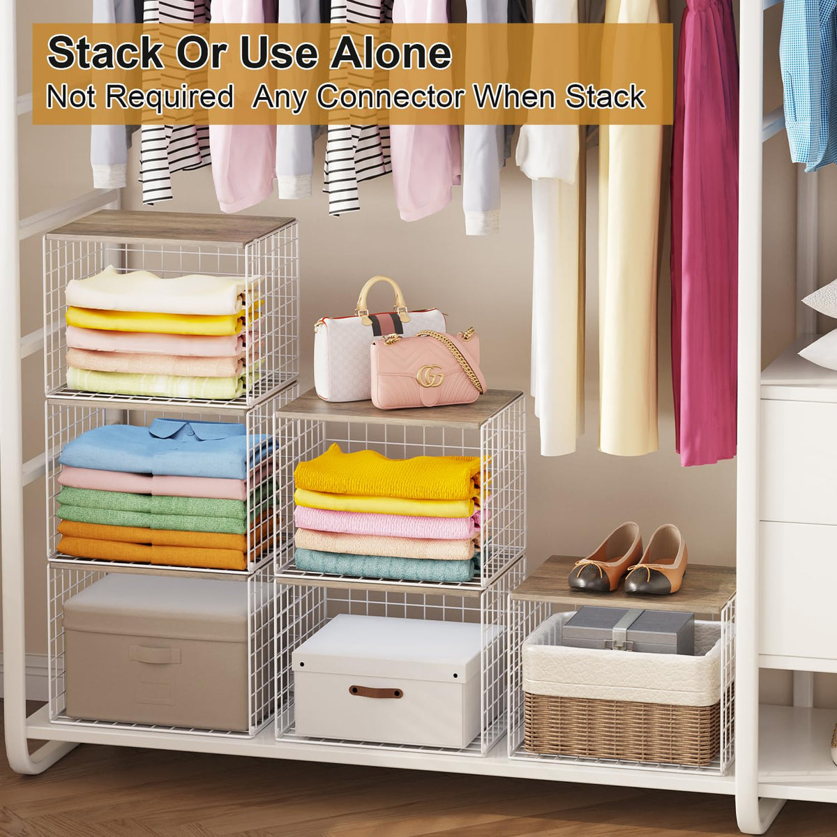 Cidaziya bin keeps items neatly accessible on shelves and counters.