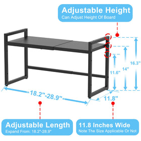 Cidaziya adjustable-height shelf lets you set 11 in, 13.5 in, or 16 in