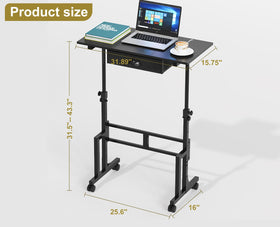 Cidaziya fabric drawer under desk keeps accessories and cables neatly organized.