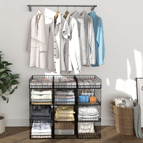 Cidaziya foldable storage bins – collapsible and space-saving when not in use.