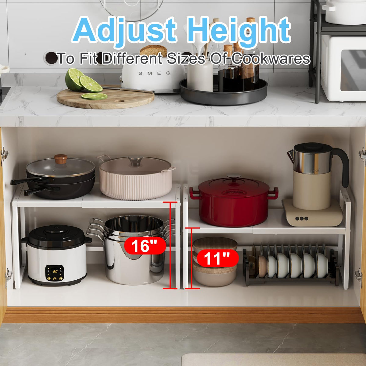 Cidaziya garage storage shelf stores tools with a robust frame.