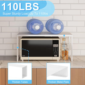 Cidaziya kitchen microwave stand keeps appliances organized and accessible.