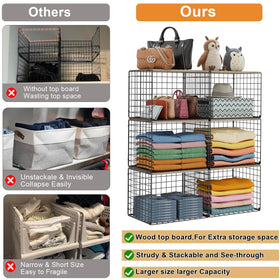 Cidaziya stackable units require no hardware for flexible configurations.