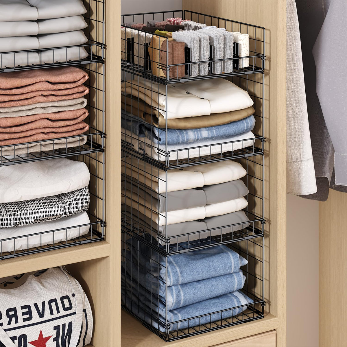 Cidaziya metal frame – sturdy, durable construction for long-lasting storage.