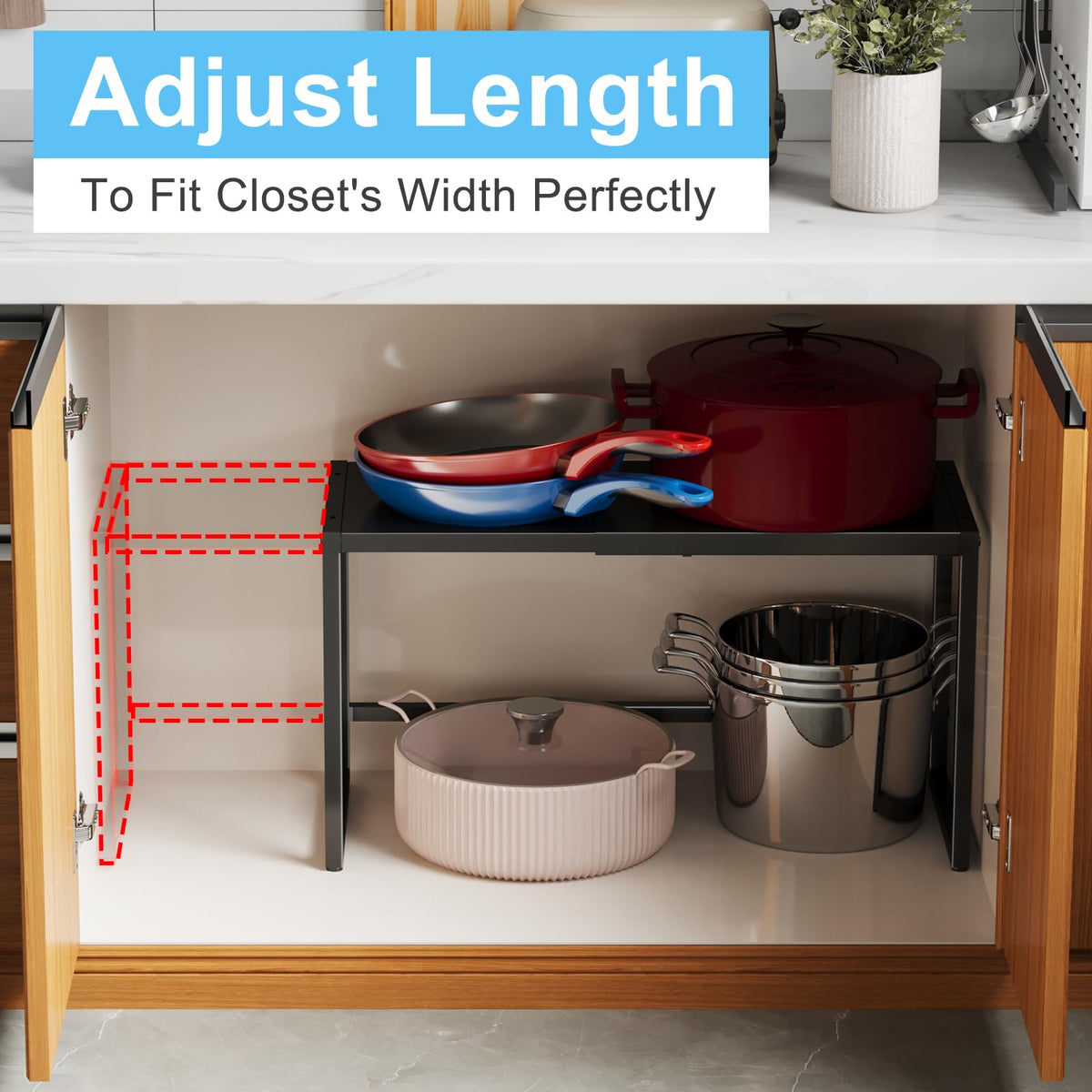 Cidaziya microwave stand configuration fits countertops or under islands