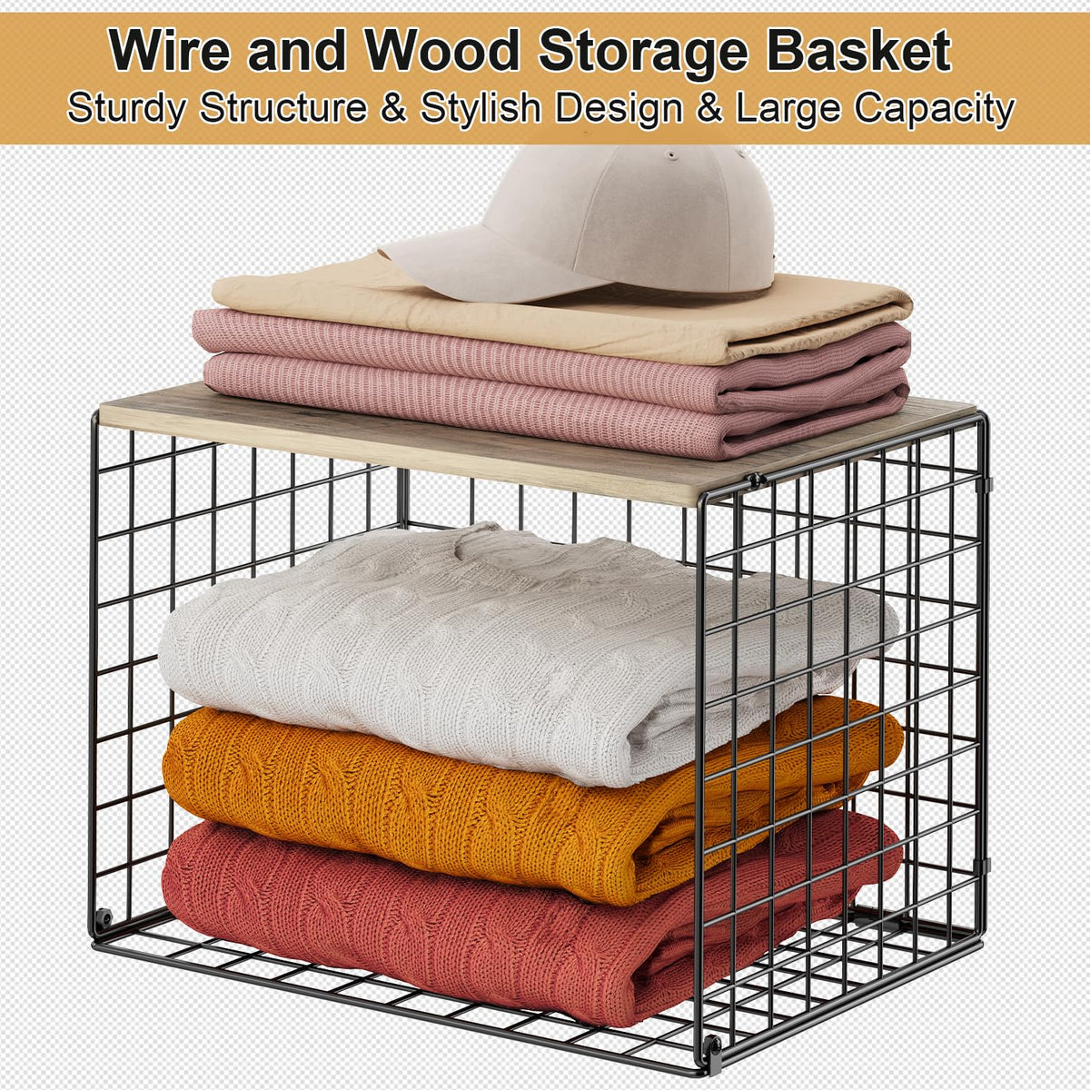 Cidaziya multi-use storage for clothes, books, toys, and more.
