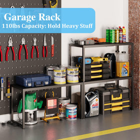 Cidaziya garage or closet organizer enhances tool and sundry storage