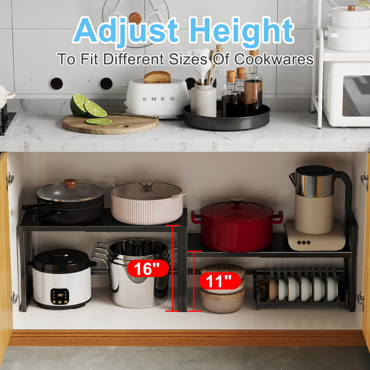 Cidaziya pots and pans storage keeps kitchen essentials organized