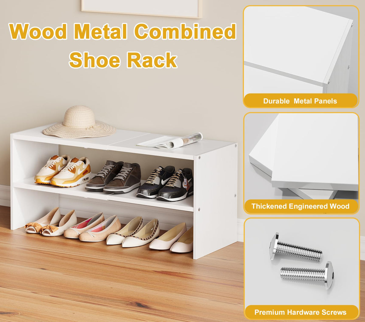 Cidaziya compact shoe organizer ideal for small spaces and entryways